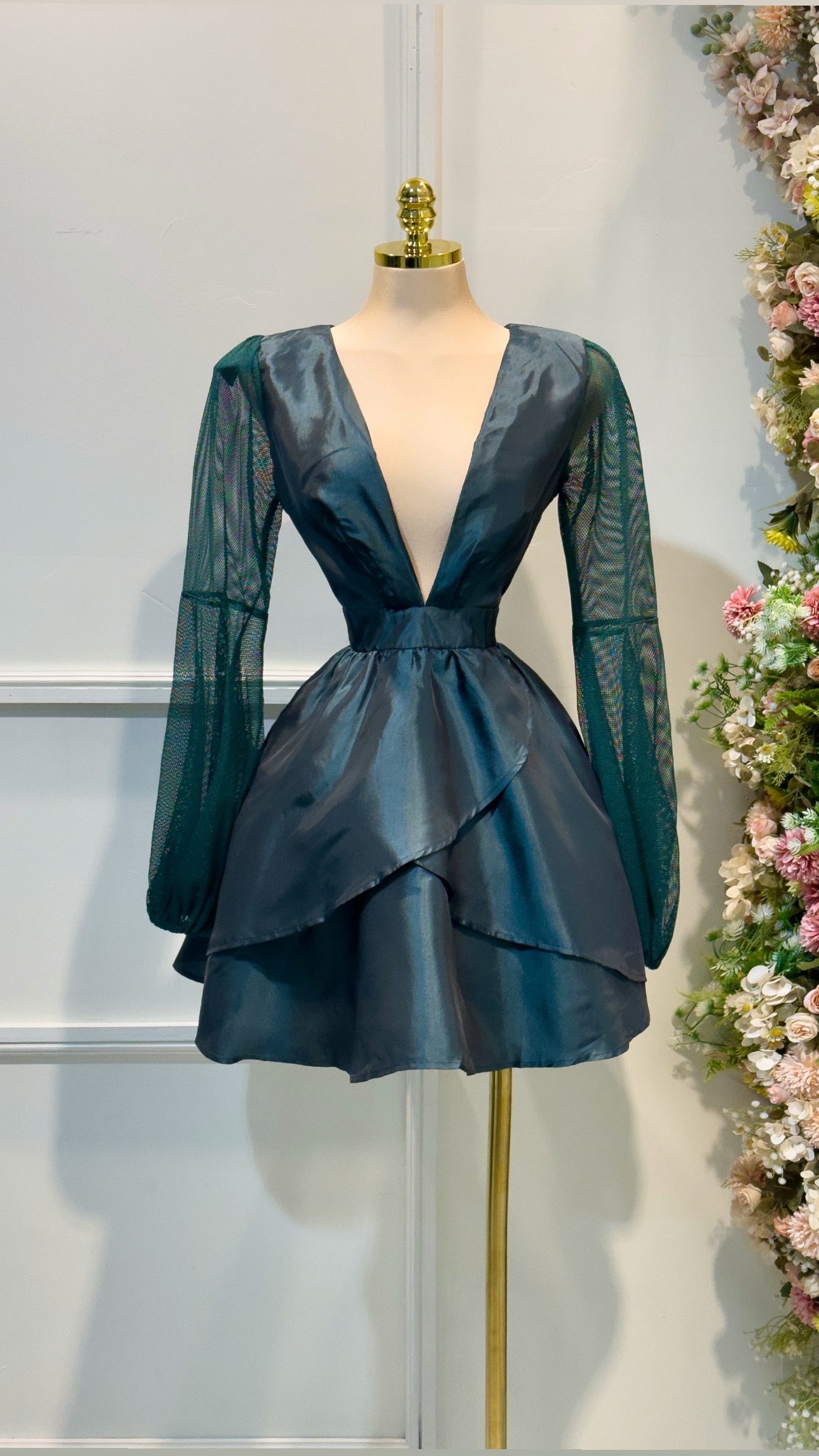 Vestido Verde Corto - Image 4