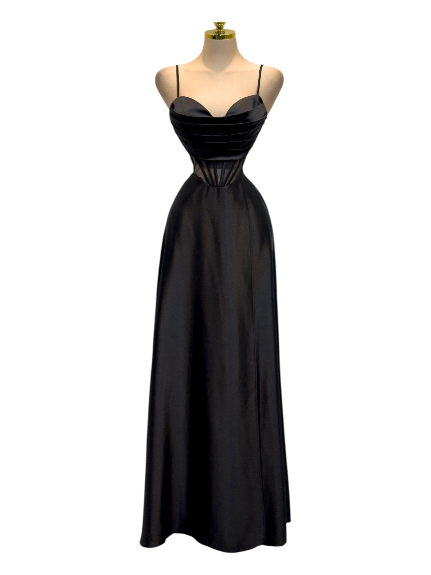 Vestido Negro Satinado - Image 2