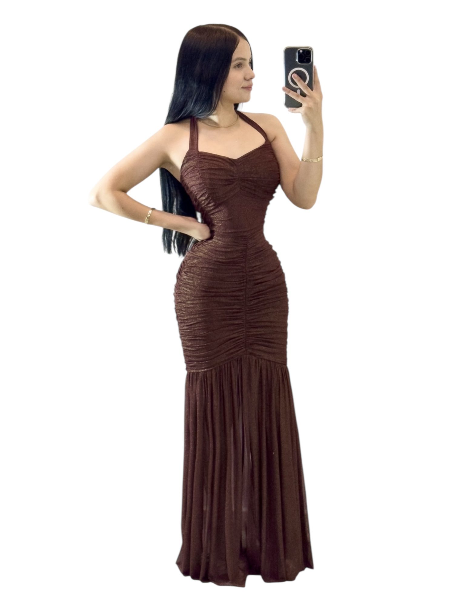 Vestido Tinto Con Tirantes - Image 2