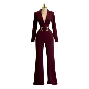 Palazzo Largo Vino Tipo Sastre Con Escote En V