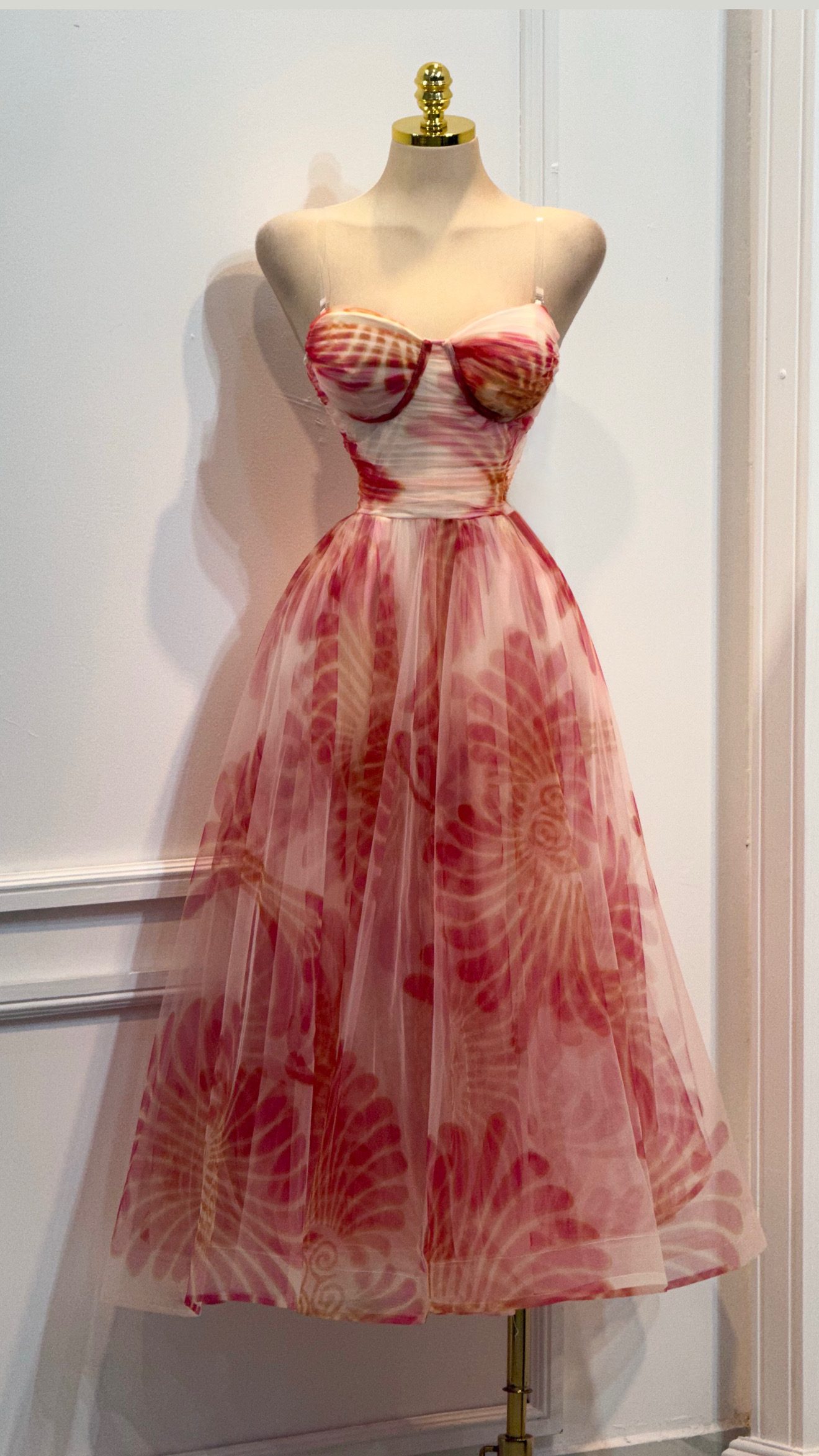 Vestido Multicolor De Tul - Image 4