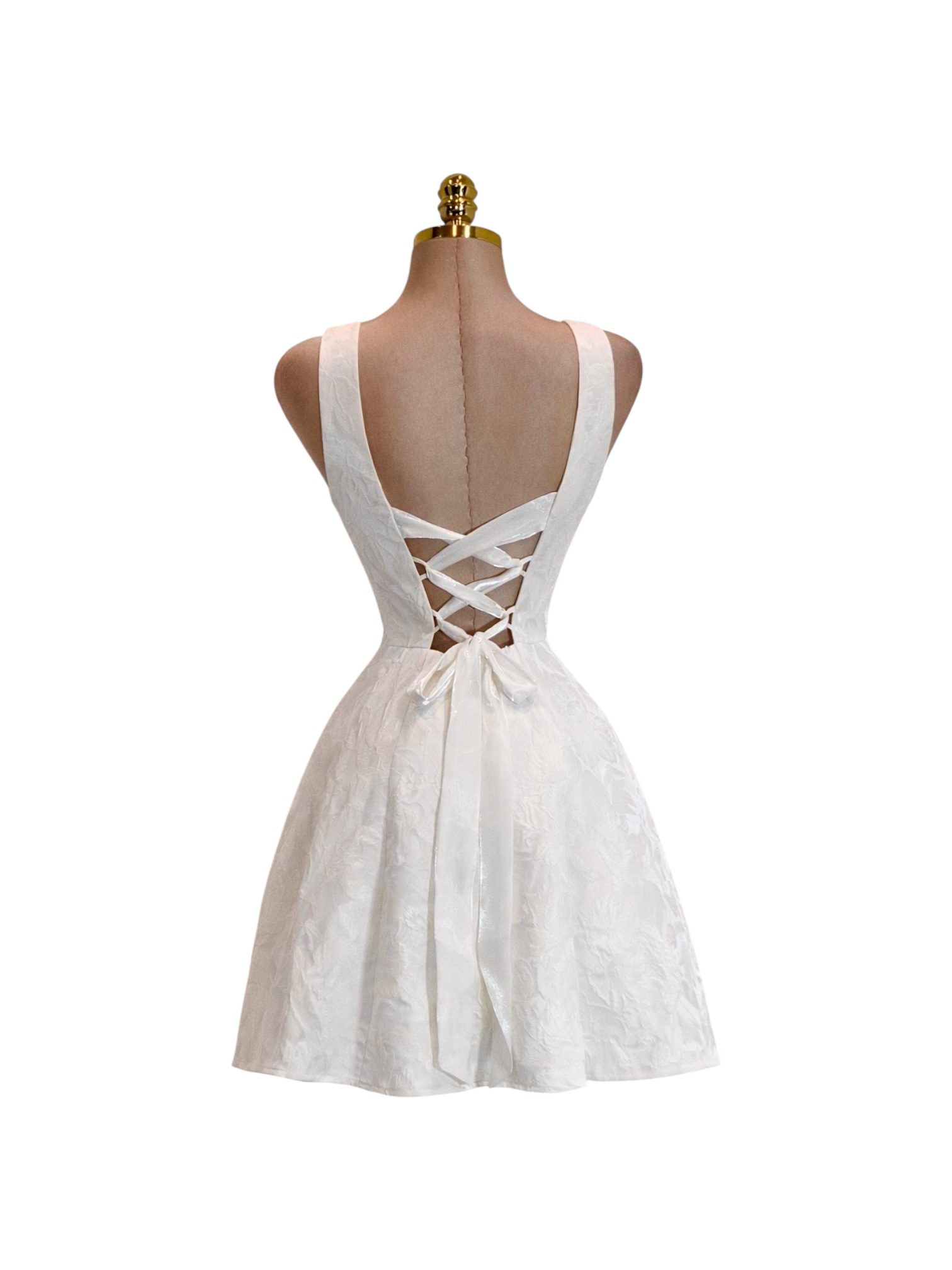 Vestido Blanco Corto - Image 3