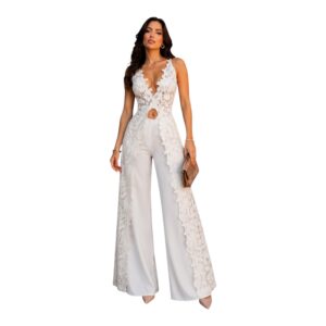 Conjunto Blanco De Encaje Floral