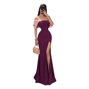 Vestido Plum Con Rosa Strapless Con Mangas Rosa