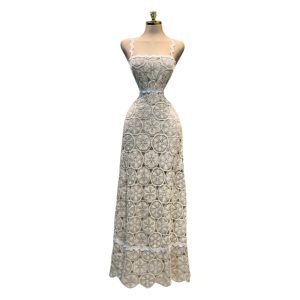 Vestido Marfil De Encaje
