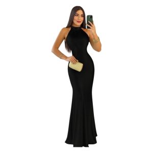 Vestido Negro Satin