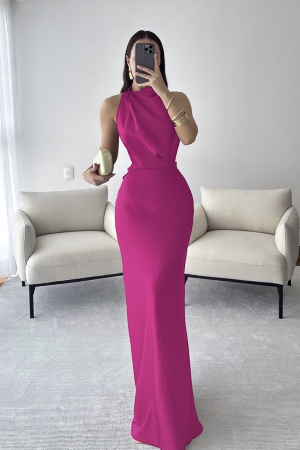 Vestido Fucsia Satin - Image 4