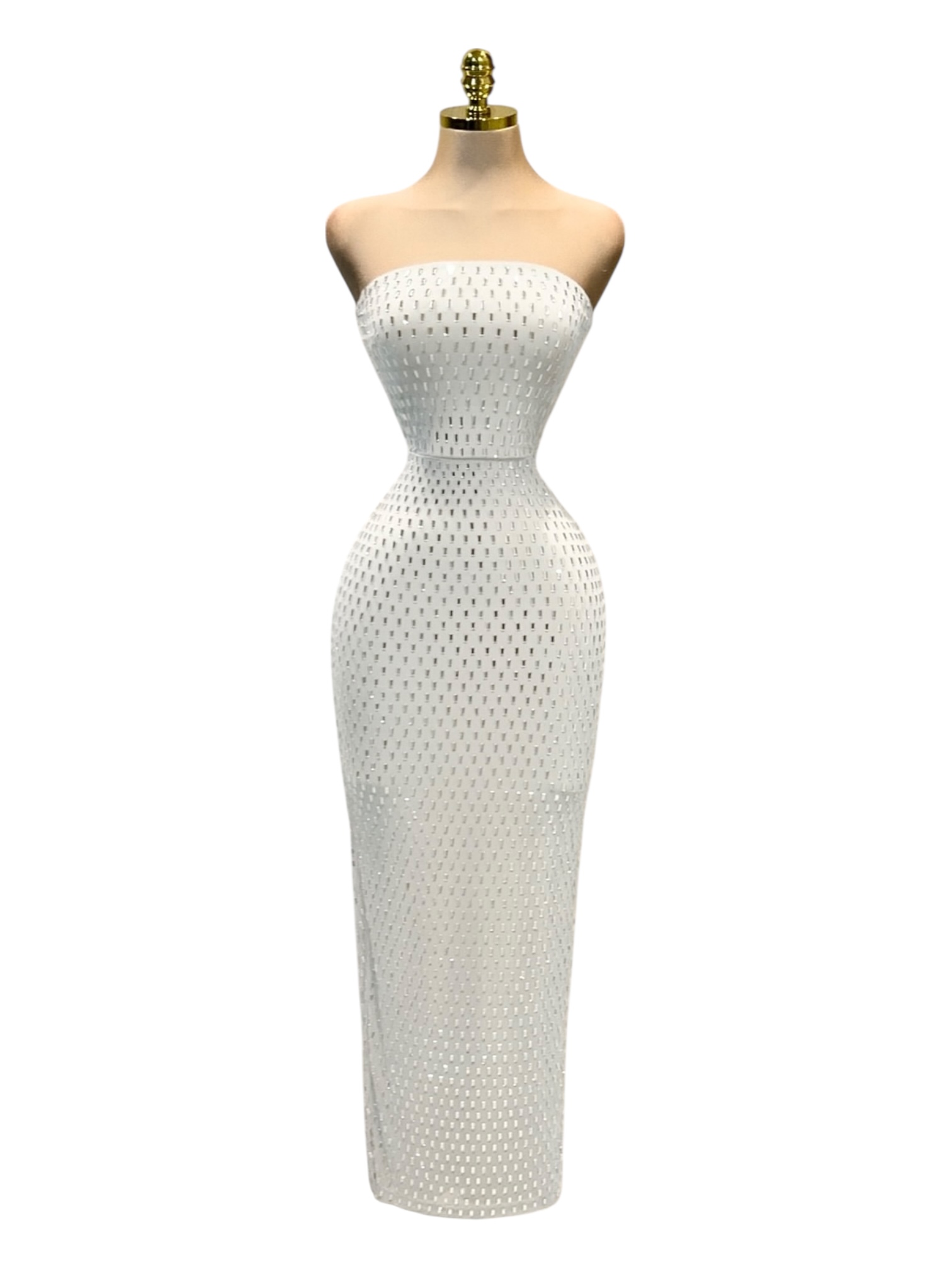 Vestido Blanco Strapless - Image 2