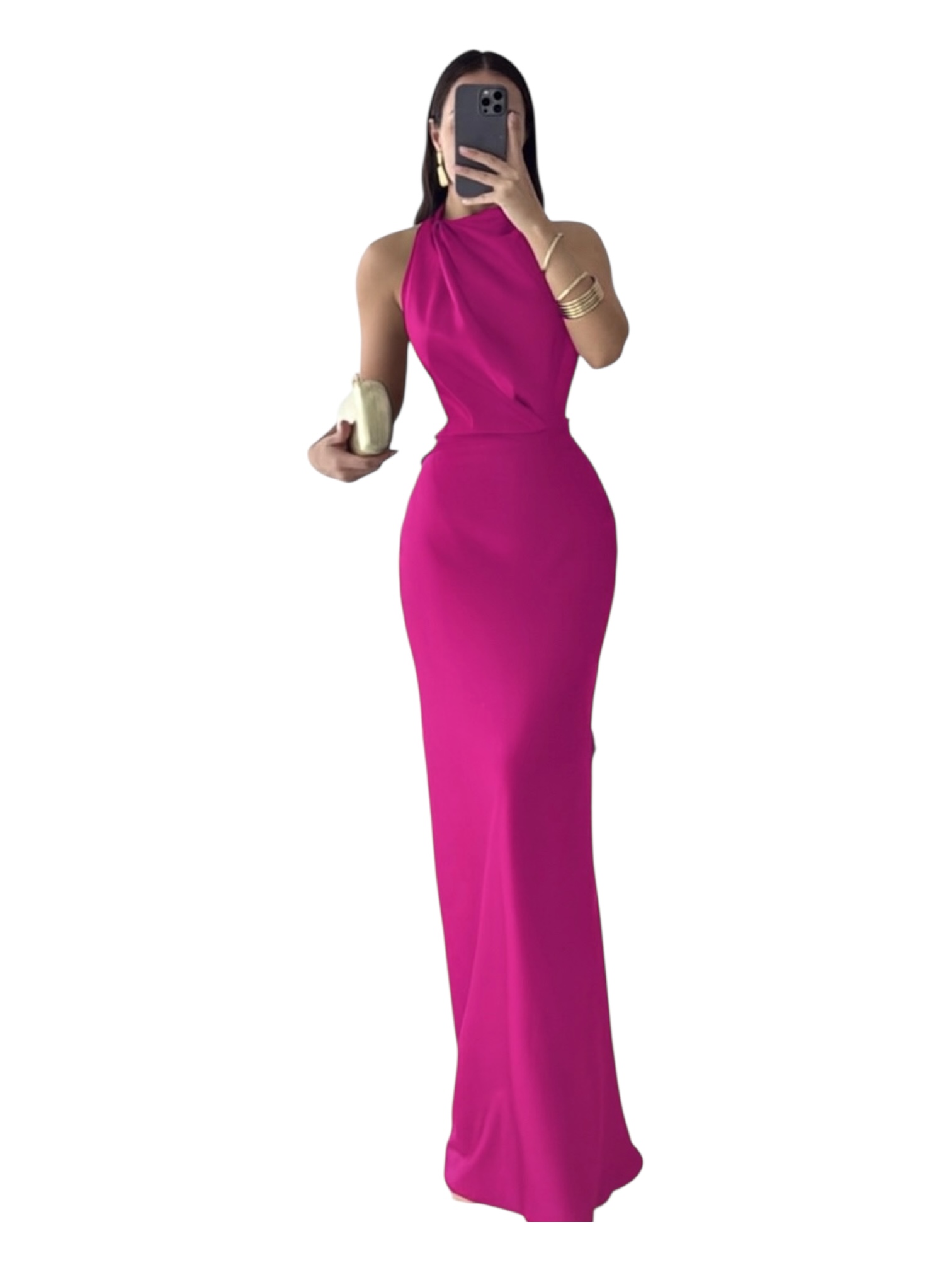 Vestido Fucsia Satin - Image 2