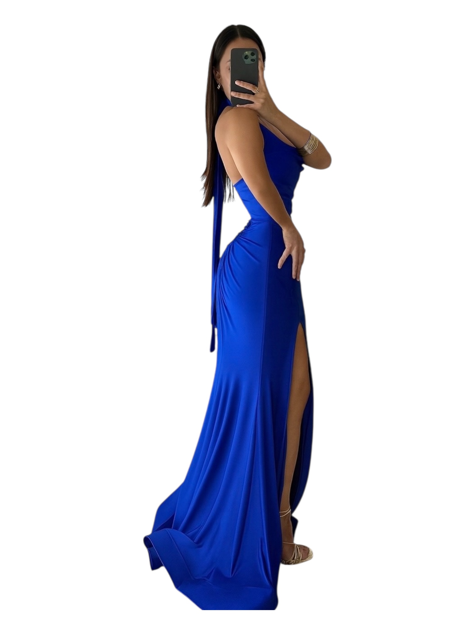 Vestido Azul Royal Largo - Image 3