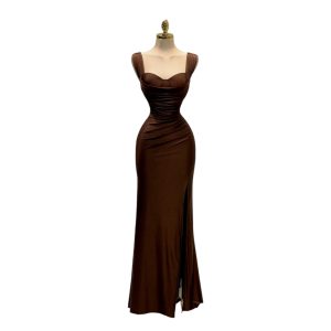 Vestido Cafe Con Piedras