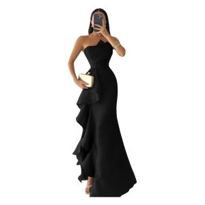 Vestido Negro Strapless