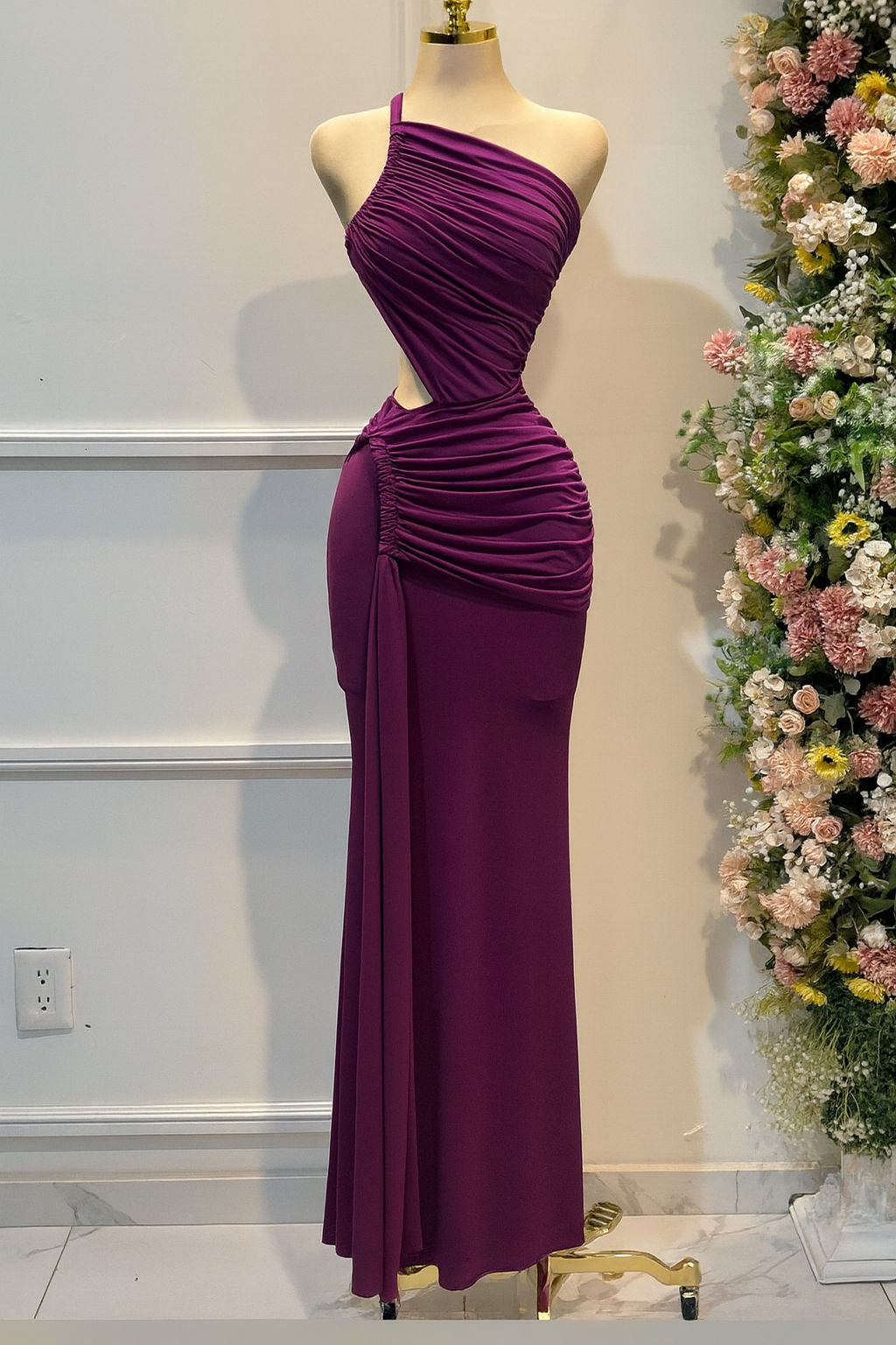 Vestido Color Magenta De Licra - Image 3