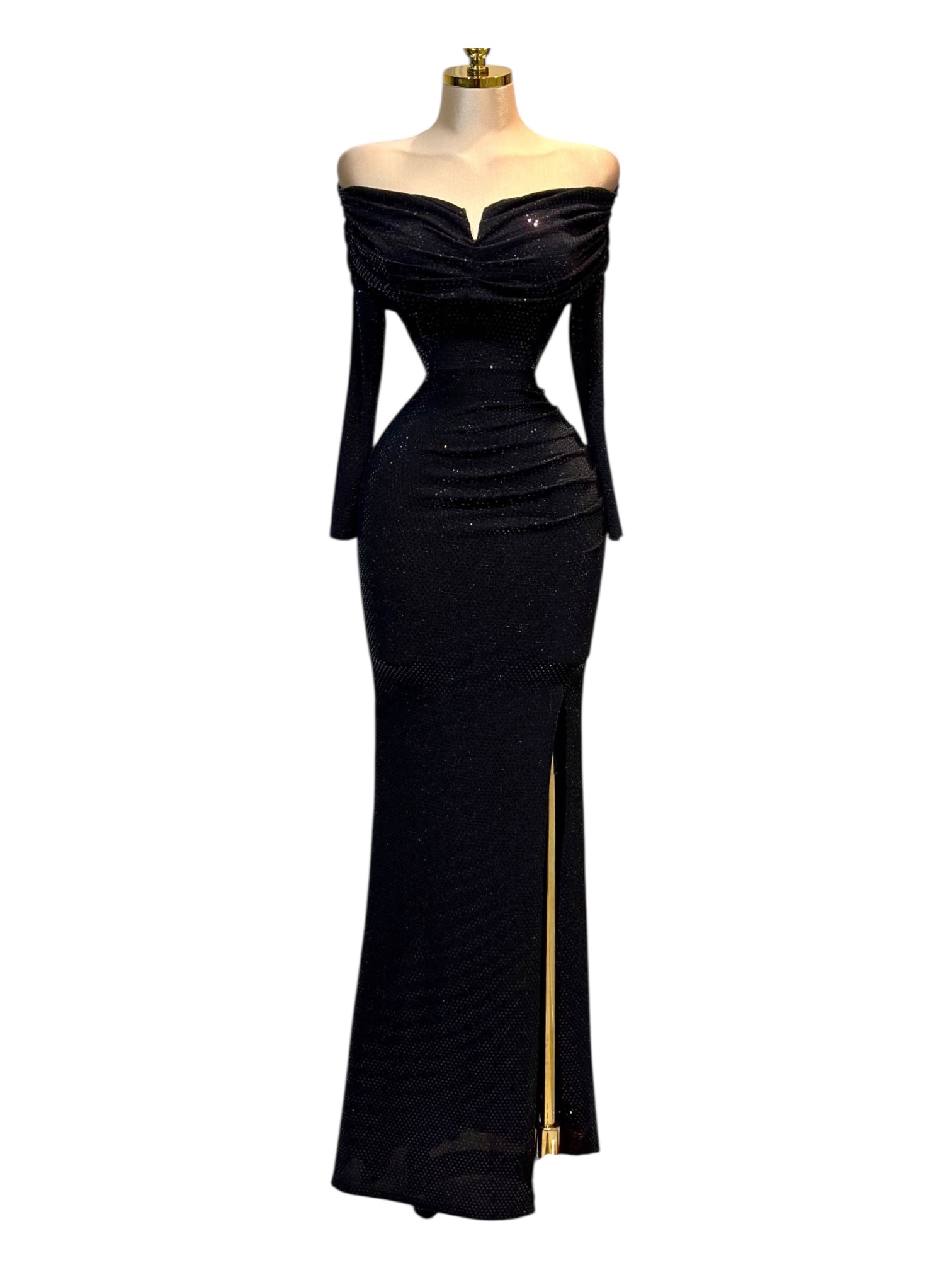 Vestido Negro Con Brillo - Image 2