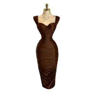 Vestido Cafe Con Piedras