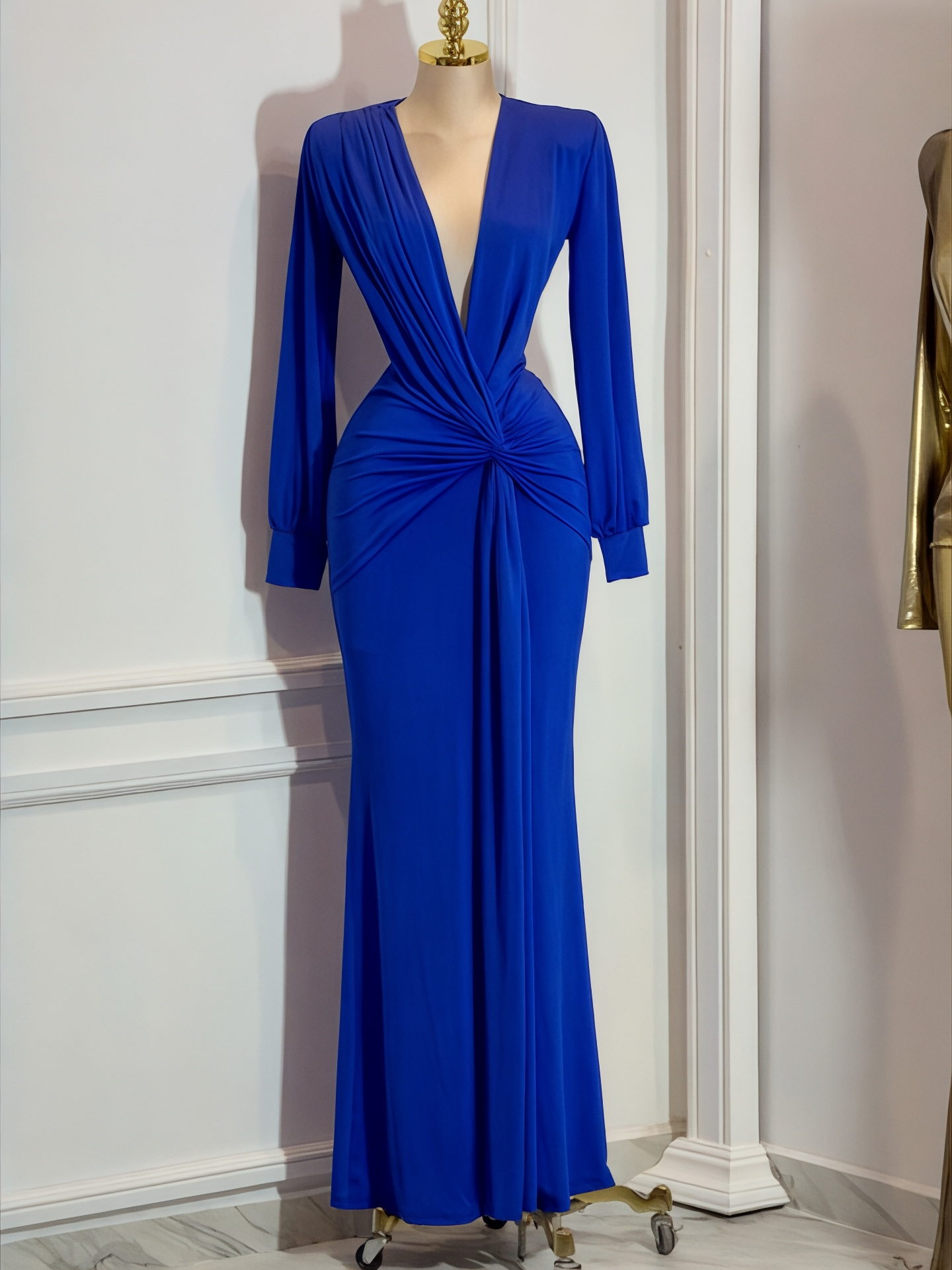 Vestido Azul De Licra - Image 4