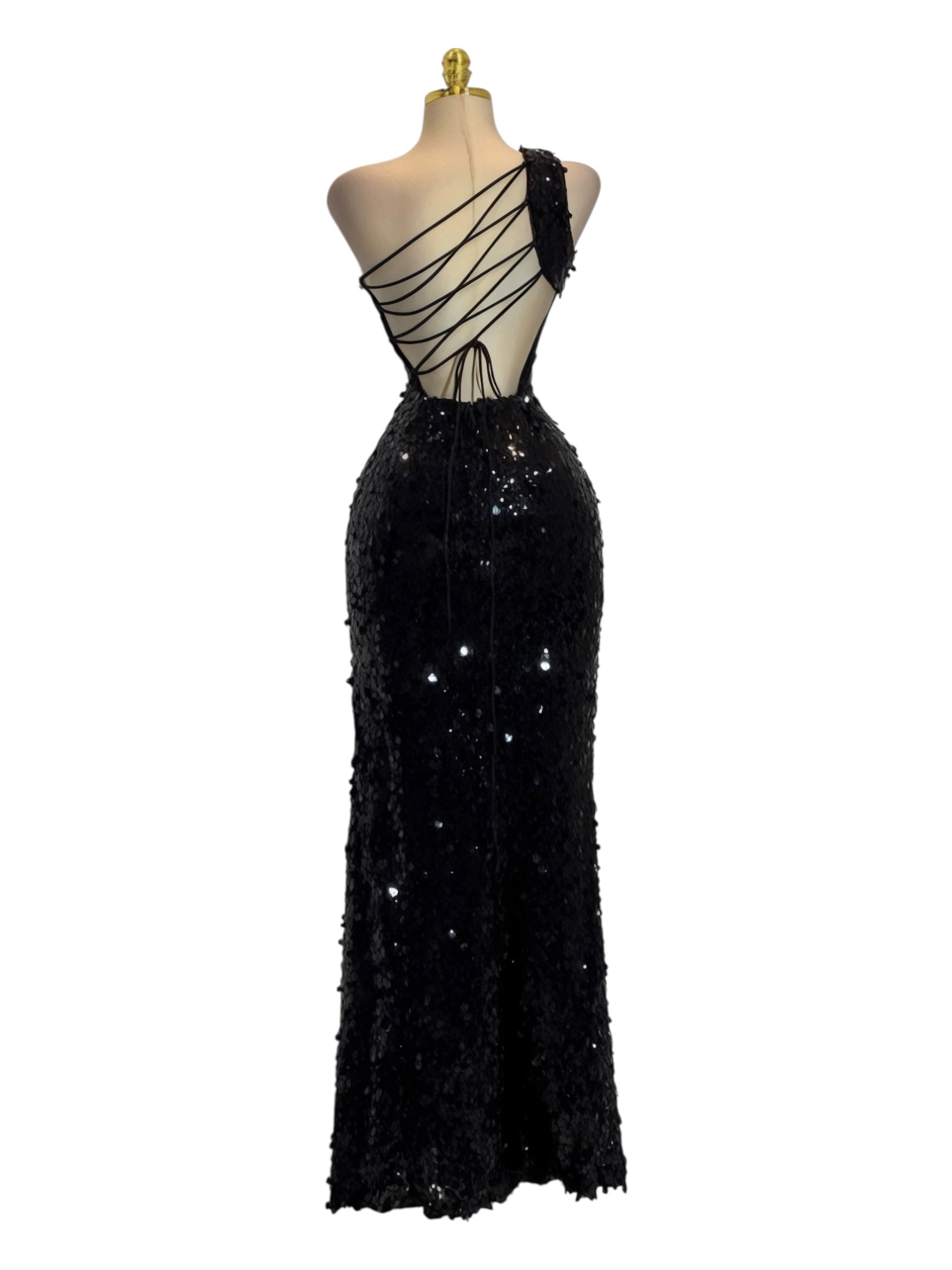 Vestido Negro De Lentejuela - Image 3