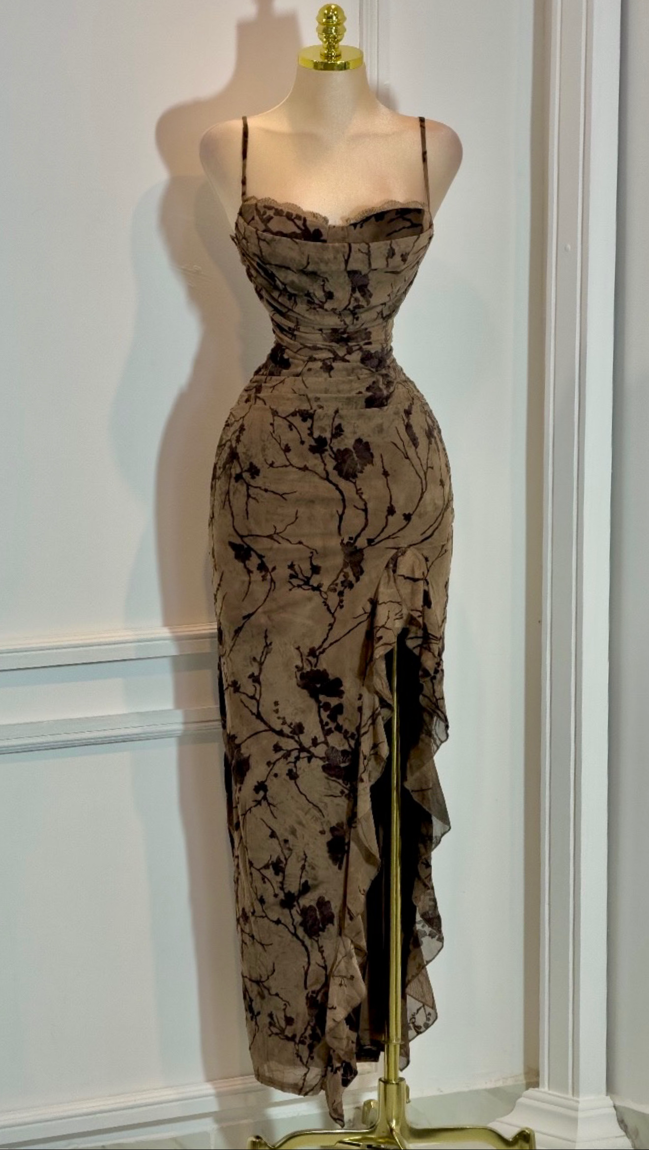 Vestido Cafe Con Ttirantes - Image 4