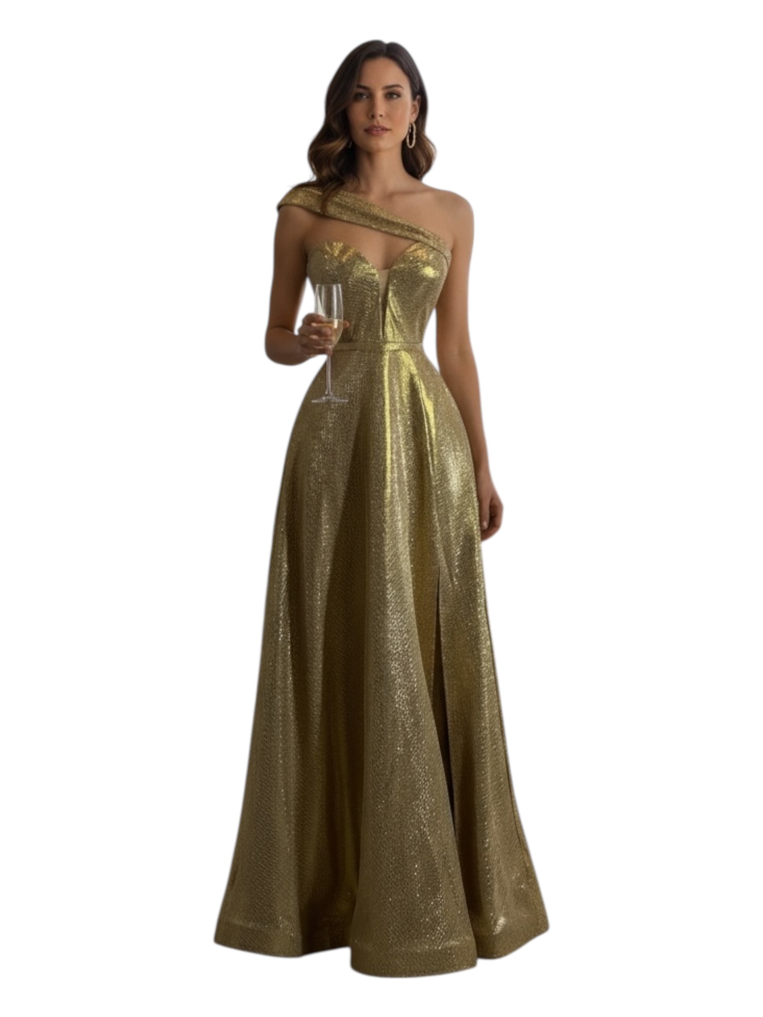 Vestido Dorado Brilloso - Image 2