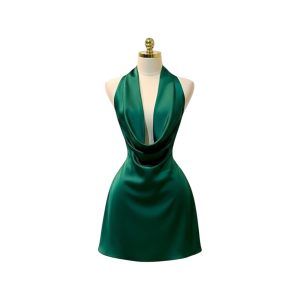 Vestido Verde De Satin
