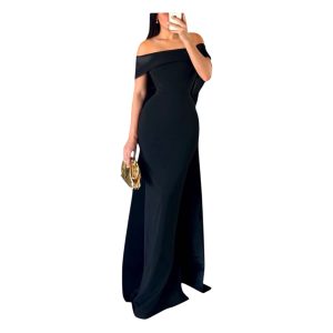 Vestido Negro Con Moño